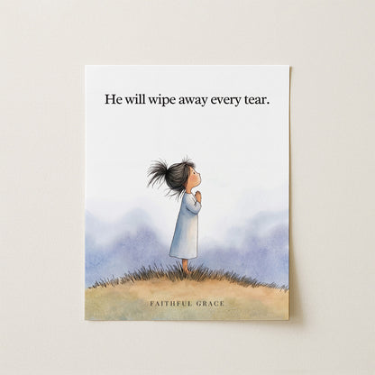 He will wipe away every tear.