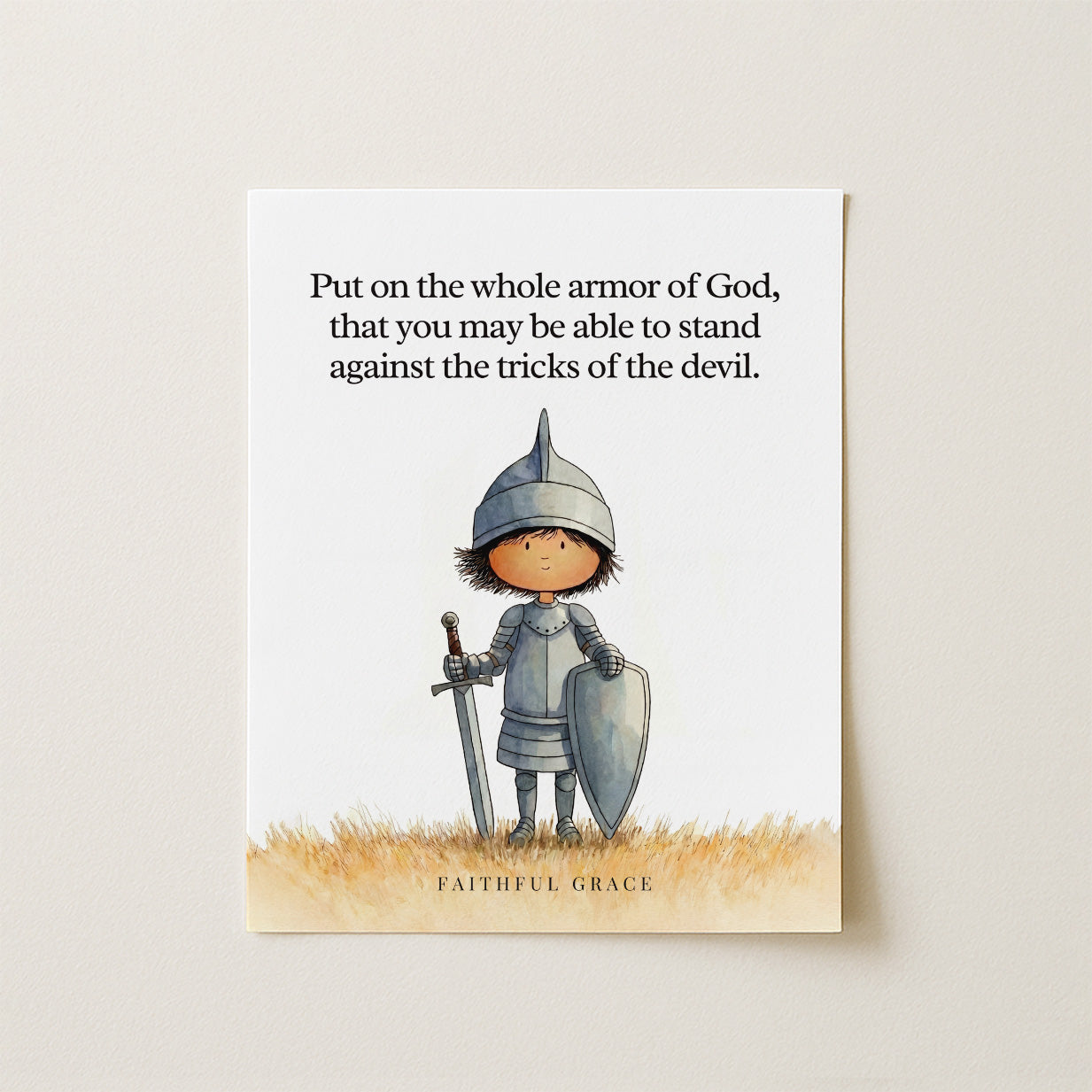 Whole armor of God.