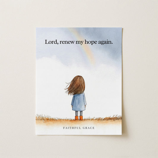 Renew my hope again. print
