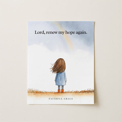 Renew my hope again.