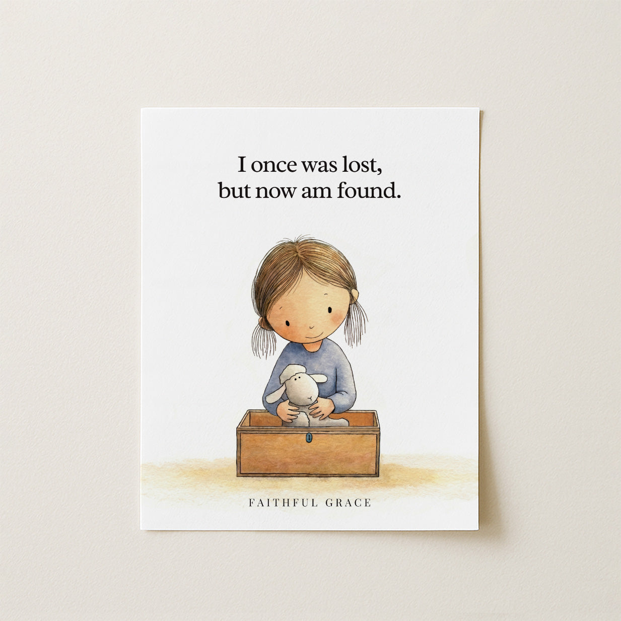 I once was lost.