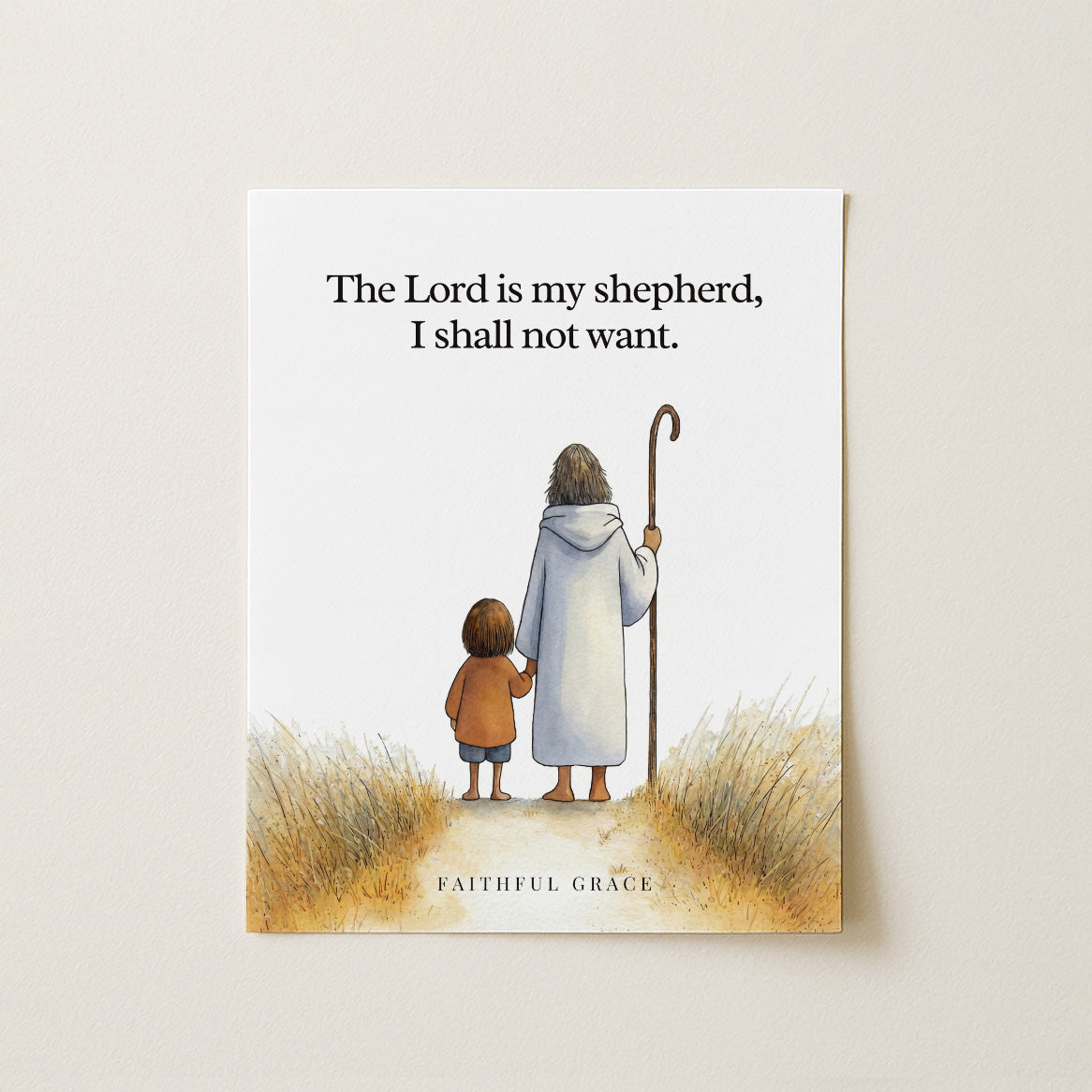 The Lord is my shepherd.