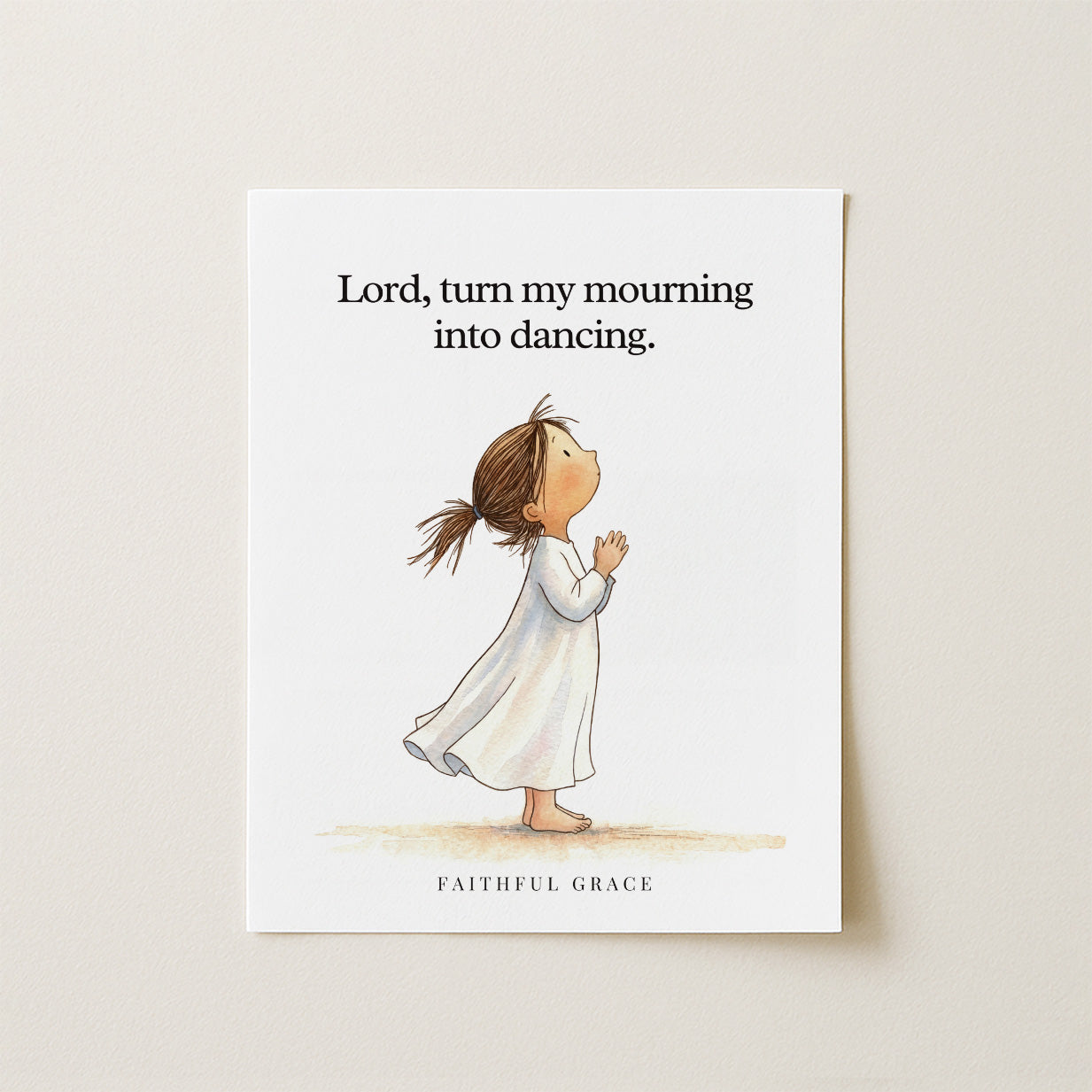 Turn my mourning into dancing.