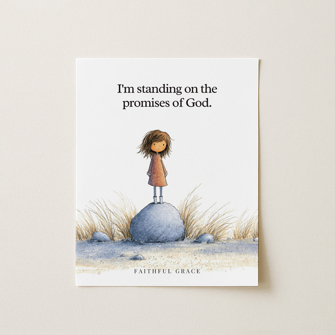 Standing on the promises of God.