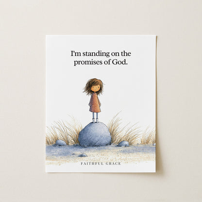 Standing on the promises of God.