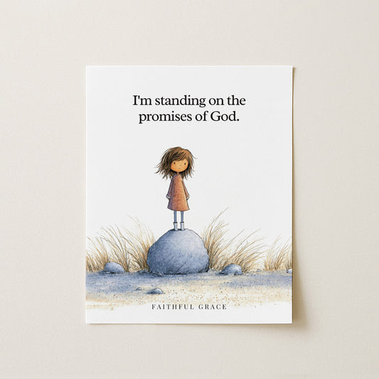 Standing on the promises of God.