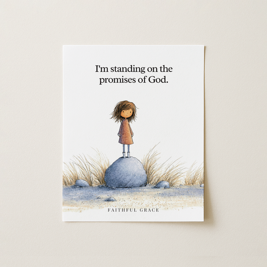 Standing on the promises of God.