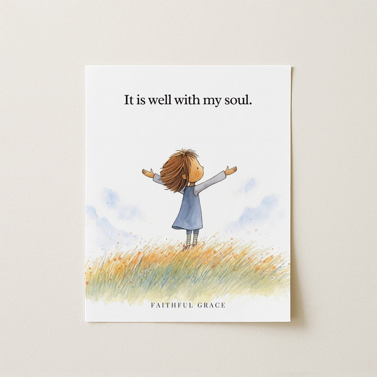 It is well with my soul.