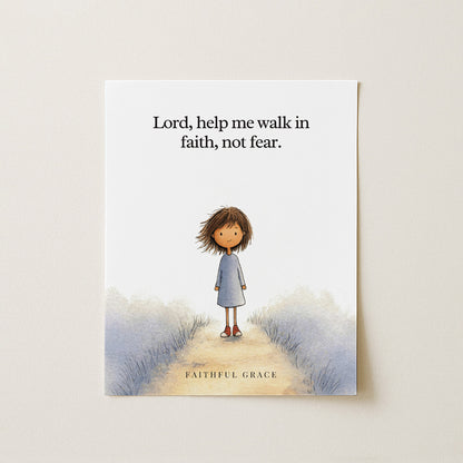 Help me walk in faith, not fear.