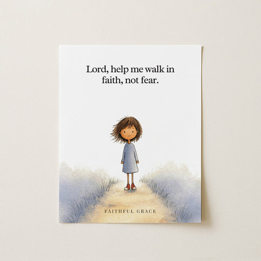 Help me walk in faith, not fear.