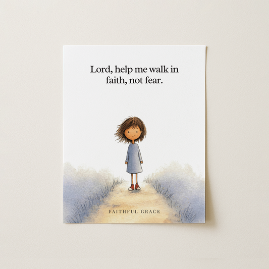 Help me walk in faith, not fear.
