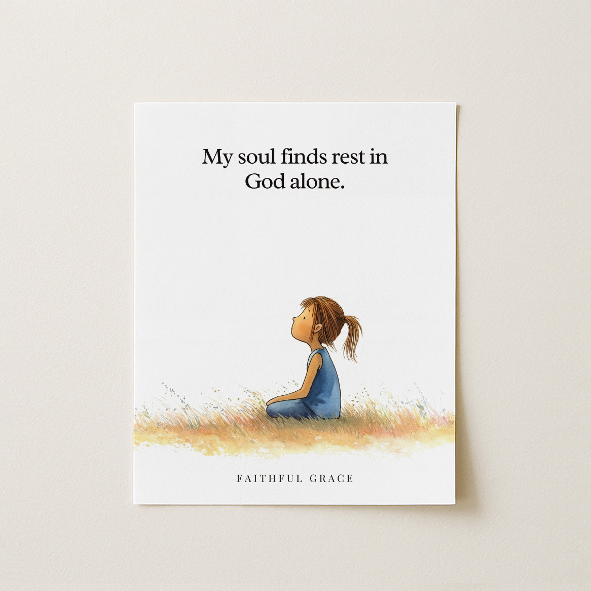 My soul finds rest.