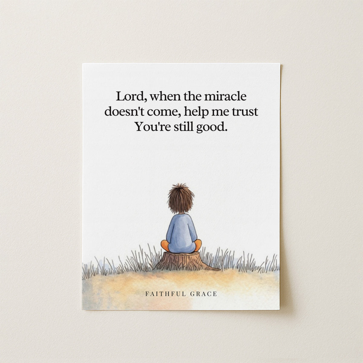 When the miracle doesn't come. print