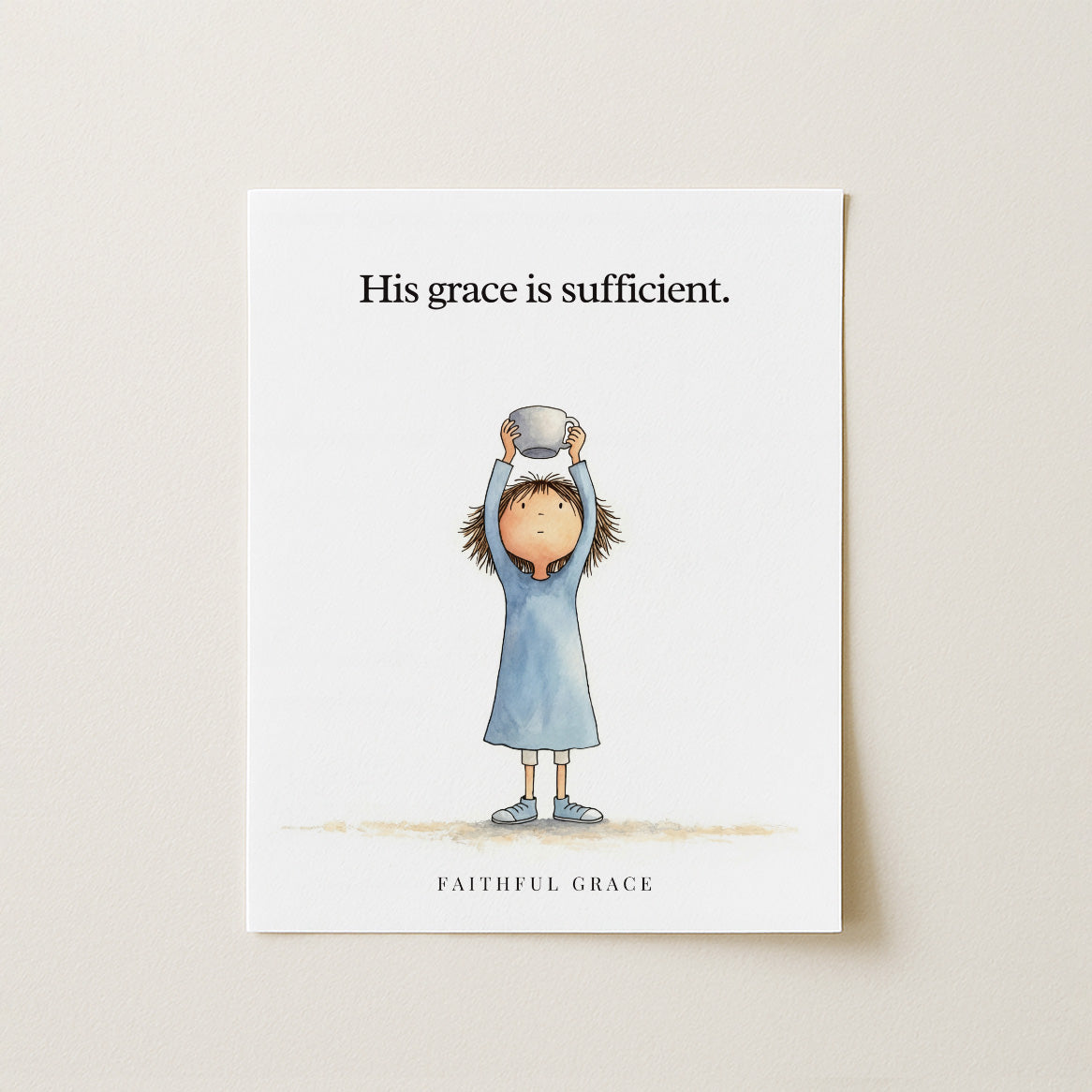 His grace is sufficient.