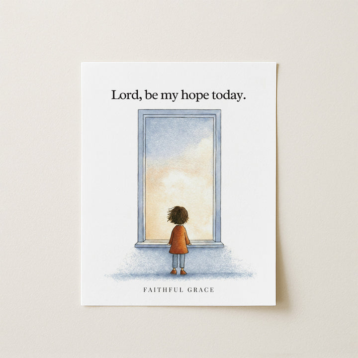 Be my hope today.