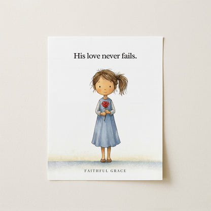 His love never fails.