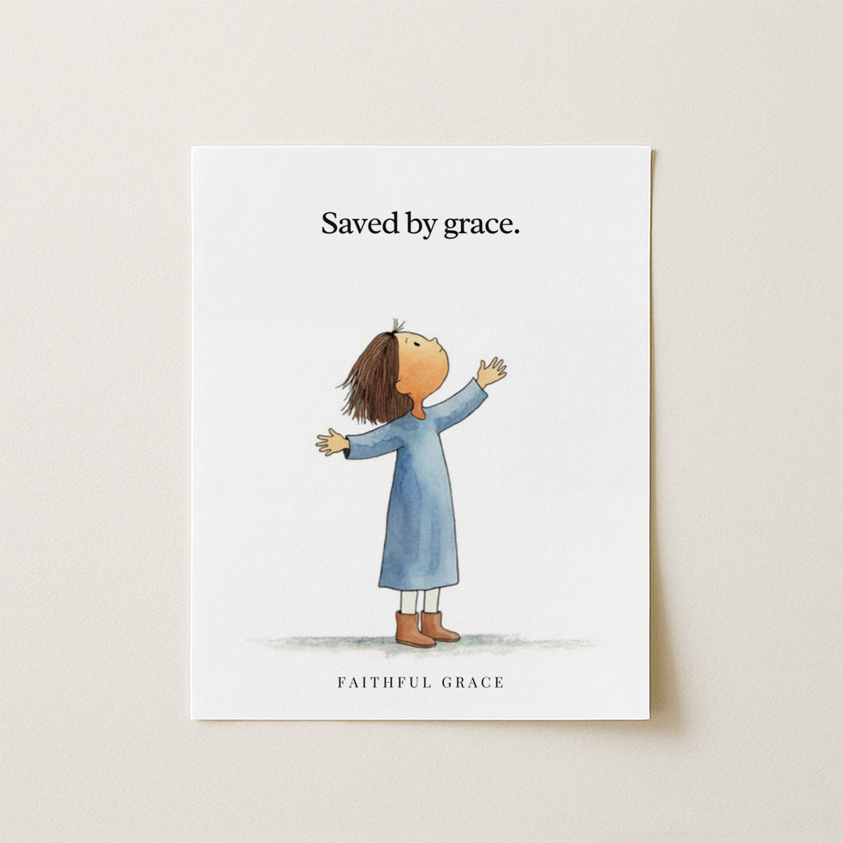 Saved by grace. print
