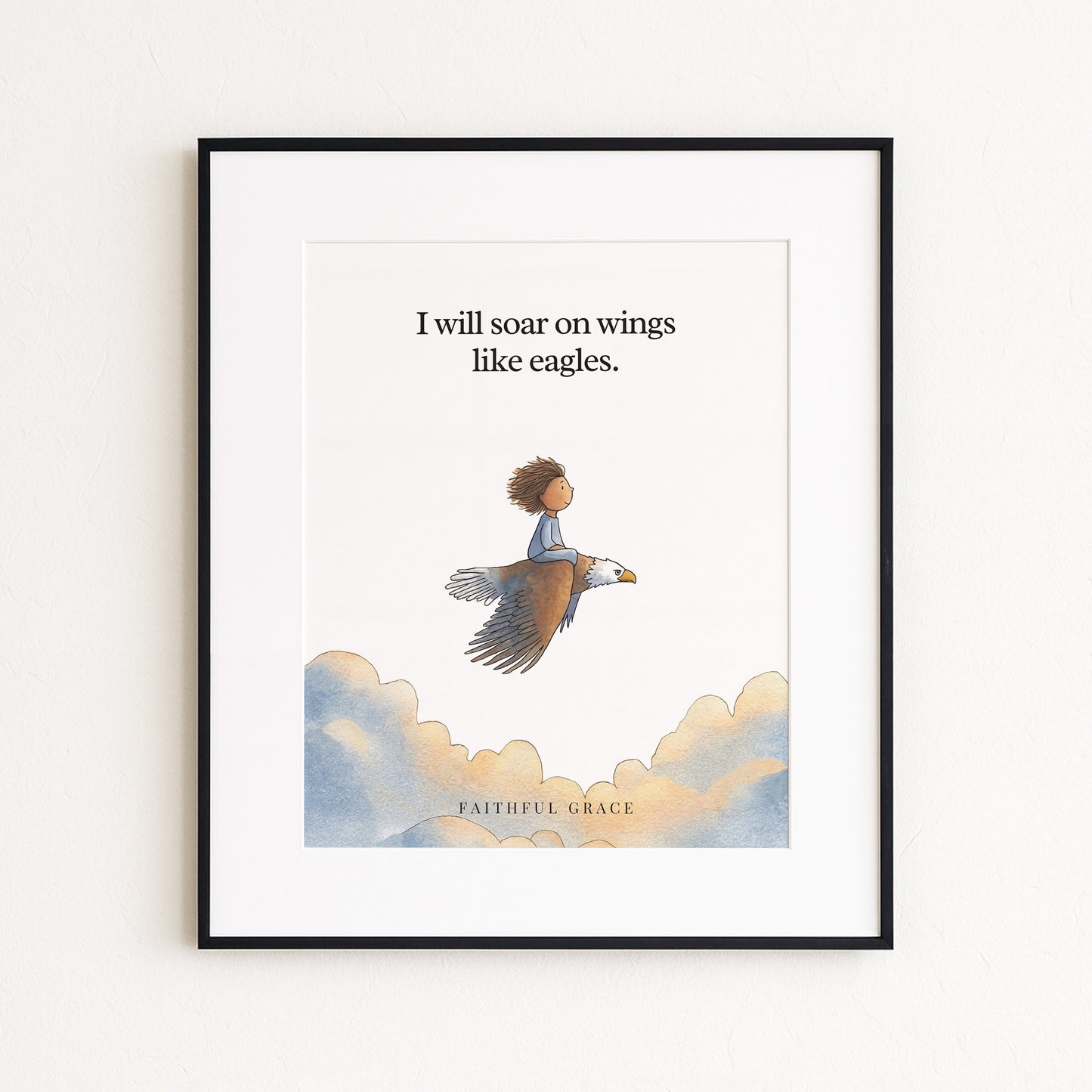 Wings like eagles.