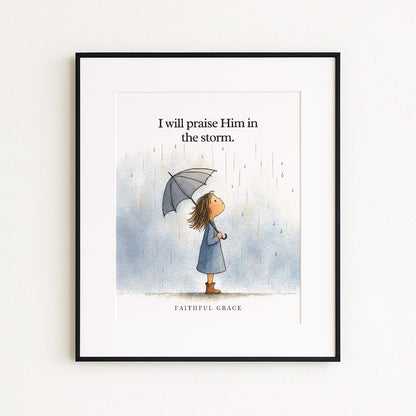 Praise Him in the storm.