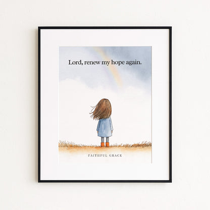 Renew my hope again.