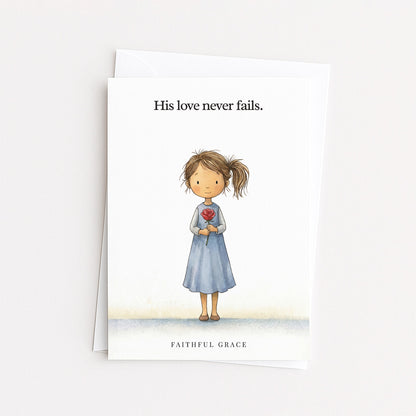 His love never fails.
