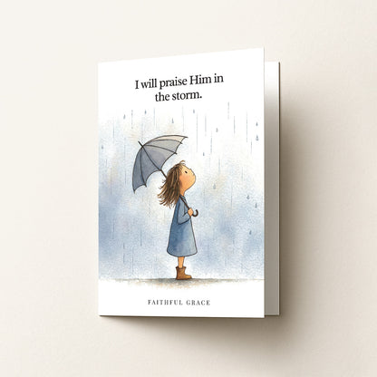 Praise Him in the storm.