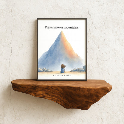 Prayer moves mountains.