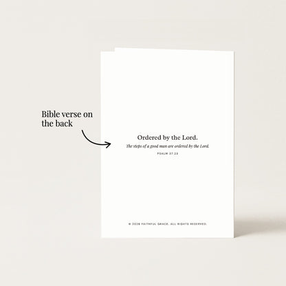 Bible verse on the back