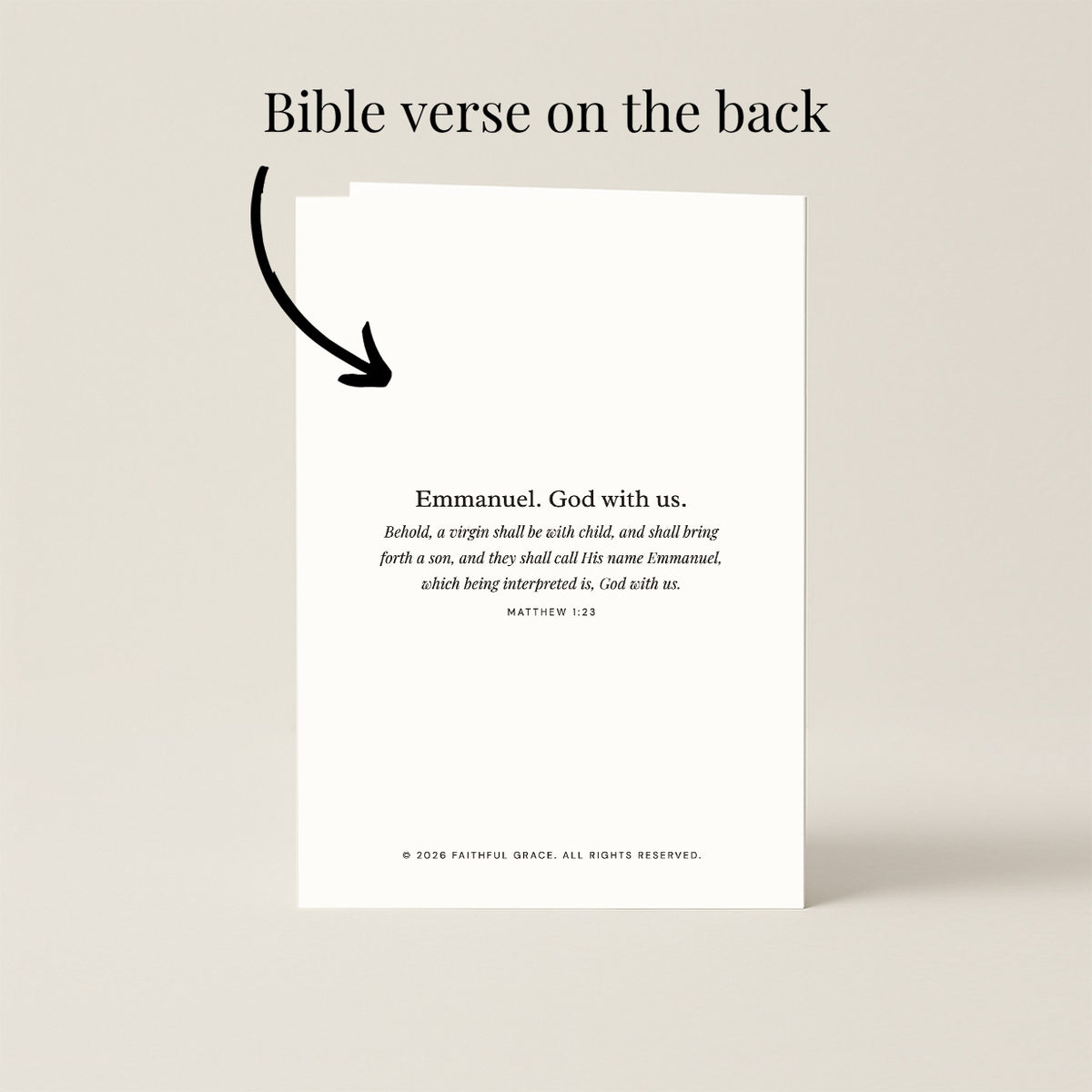 Emmanuel. God with us.