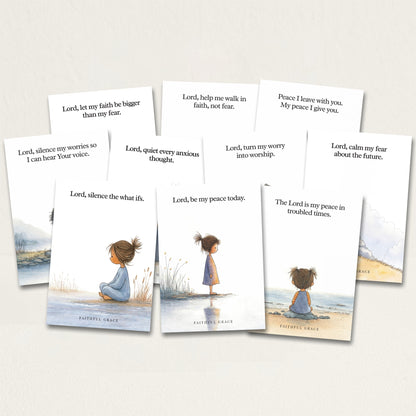 The Peace card bundle: ten peace greeting cards, with Silence the what ifs, Be my peace and My peace in troubled times at the front